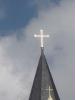 kirchenkreuz in der sonne